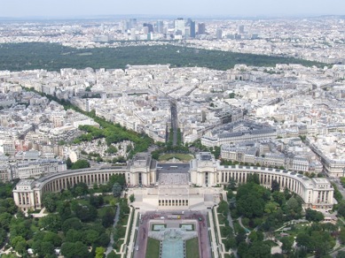 vom Eiffelturm aufgenommen